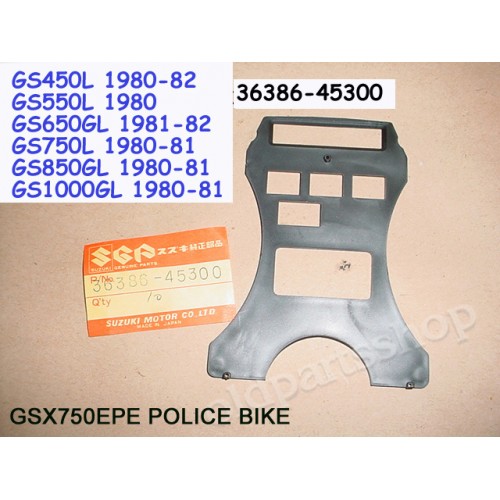 Suzuki GS450 GS550 GS650 GS750 GS850 GS1000 GSX400 GSX750 Meter Cover Pilot Box Plate Meter 36386-45300 free post