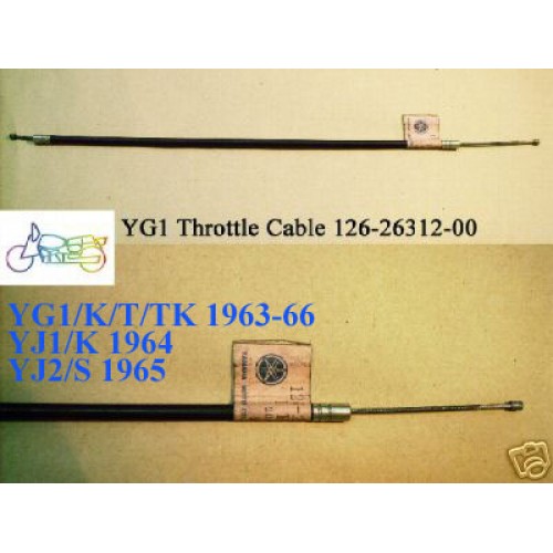 Yamaha YG1 YJ1 YJ2 Throttle Cable 126-26312-00 free post