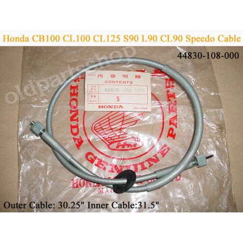 Honda CS90 S90 CL90 CB100 CL100 CB125 CL125 Speedo Cable 44830-108-000 free post