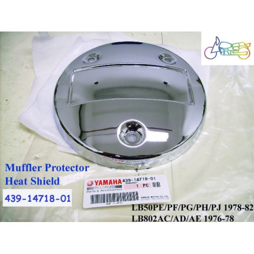 Yamaha LB80 Muffler Protector LB50 Chappy Cover HEAT SHIELD 439-14718-01 free post