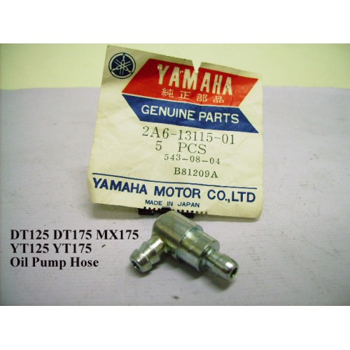 Yamaha DT125 DT175 MX175 YT125 YT175 Oil Pump Hose Connector 2A6-13115-01 free post