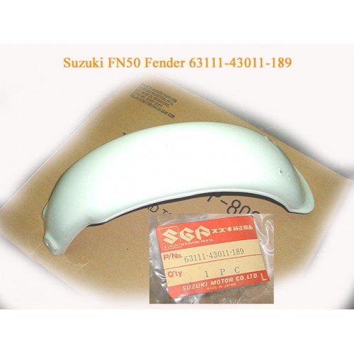 Suzuki FM50 Rear Fender 1987 WHITE MUD GUARD 63111-43011-189