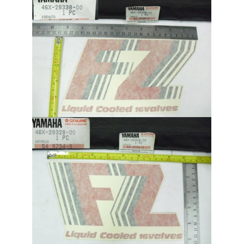 Yamaha FZ600 FZ400R Under Cowling Decal L & R 46X-28328-00 + 46X-28338-00 free post