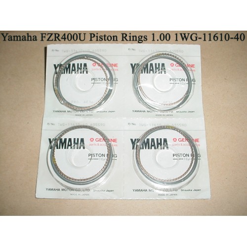Yamaha FZR400 Piston Ring 1.00 x4 NOS FZR 400 RINGS Set 1WG-11610-40 1988-1990 