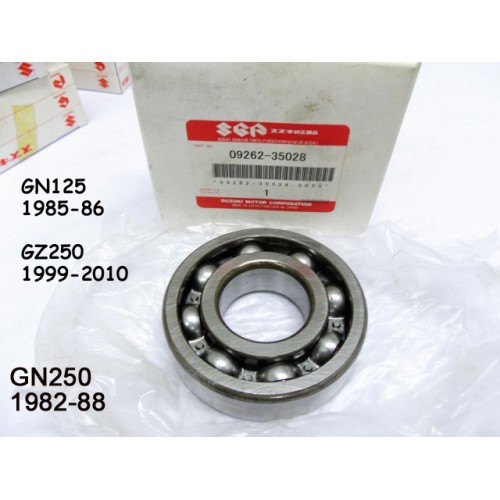 Suzuki GN125 GN250 GZ250 Crankshaft Bearing 09262-35028
