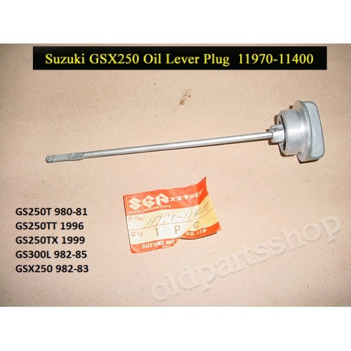 Suzuki GS250 GS300 GSX250 Oil lever Plug 11970-11400 GAUGE DIP STICK