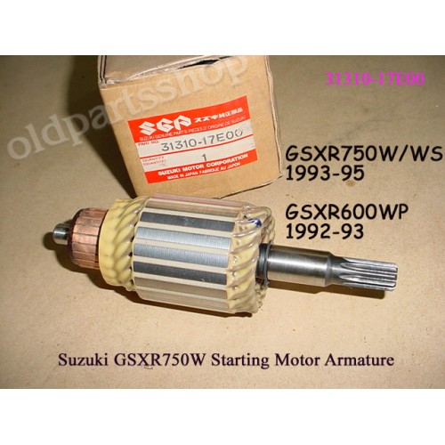 Suzuki GSX-R750 GSX-R600 Starter Motor Armature 31310-17E00 GSXR750 GSXR600 Free post