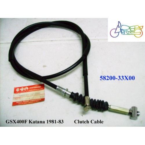 Suzuki GSX400 Clutch Cable 1981-83 PN: 58200-33X00 GSX400F Katana free post