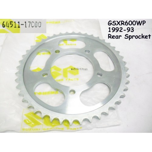 Suzuki GSX-R600 Rear Sprocket 1992-1993 GSXR600WP PN: 64511-17C00