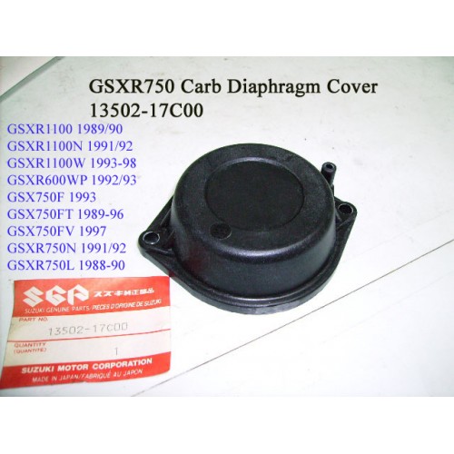 Suzuki GSX-R600 GSX-R750 GSX750 GSX-R1100 Carb Diaphragm Cover 13502-17C00 GSXR750 free post
