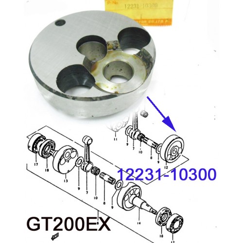 Suzuki GT200 Crankshaft Web 12231-10300