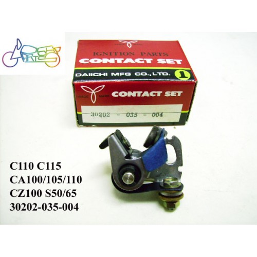 Honda CA110 CA105 CA100 CZ100 C115 C110 S50 S65 Contact Point Daiichi 30202-035-004 free post 