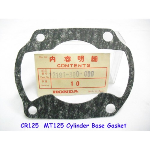 Honda CR125 MT125 Cylinder Base Gasket 12191-360-000 free post