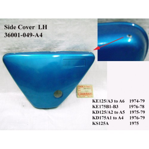 Kawasaki KD125 KD175 KE125 KE175 KS125 Side Cover 36001-049-A4 free post