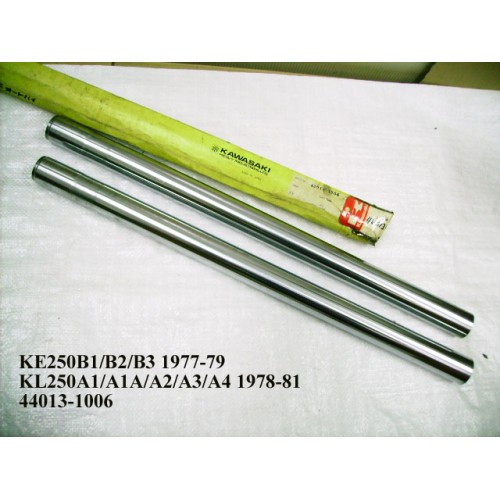 Kawasaki KE250 KL250 Fork Inner Tubes x2 PN: 44013-1006