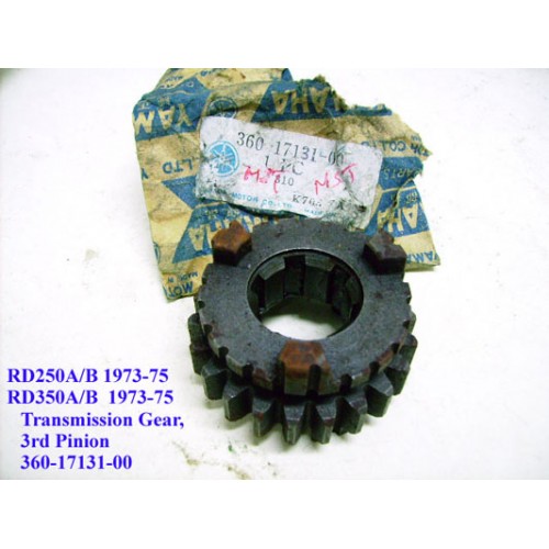 Yamaha RD250 RD350 Transmission Gear - 3rd Pinion 360-17131-00 free post