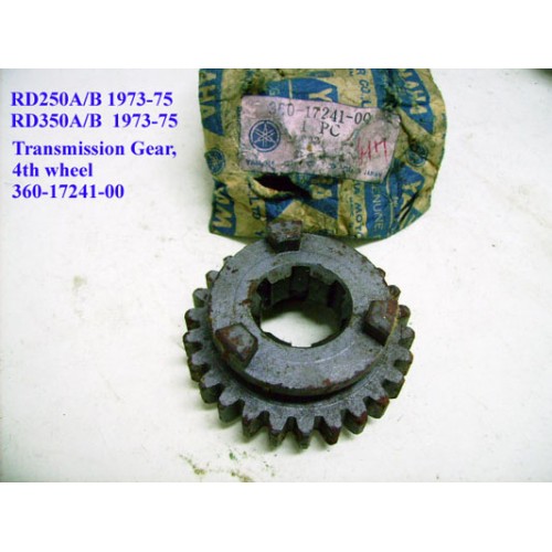 Yamaha RD250 RD350 Transmission Gear - 4th Wheel 360-17241-00 free post