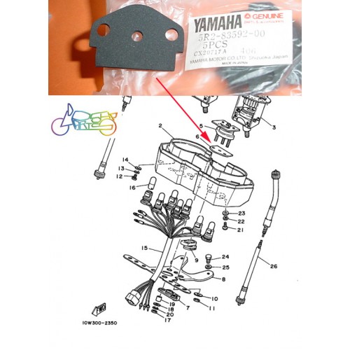 Yamaha RZ125 RD125LC Meter Damper 5R2-83592-00