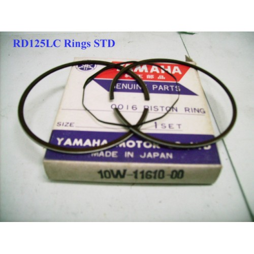 Yamaha RZ125 RD125LC DT125LC Piston Ring STD Standard Size Ring 10W-11610-00 free post