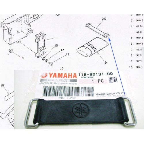 Yamaha Band 116-82131-00 YG1 YJ1 LB80 YZ125 TZ750 DT250 DS7 DS6 RD250 RD350 RD400 RD350LC