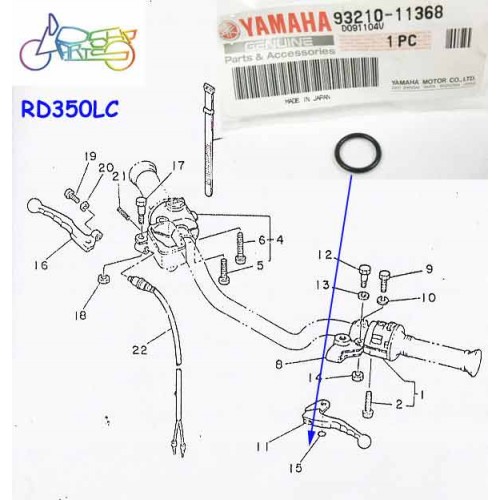 Yamaha RD250LC RD350LC Clutch Lever O Ring 