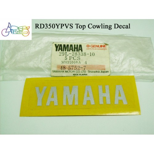 Yamaha RD250YPVS RZ250 Top Cowling Decal 29L-28338-10 free post