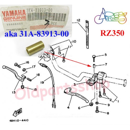 Yamaha RD250YPVS RD350YPVS RZ350 Clutch Lever Collar 31A-83913-00 free post
