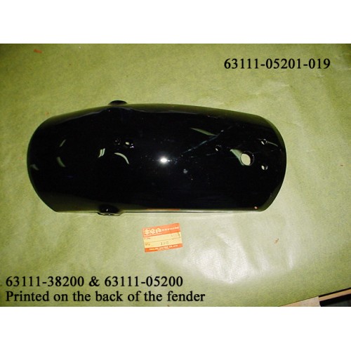 Suzuki SP125 DR125  Rear Fender 1982 BLACK MUD GUARD 63111-05201-019 