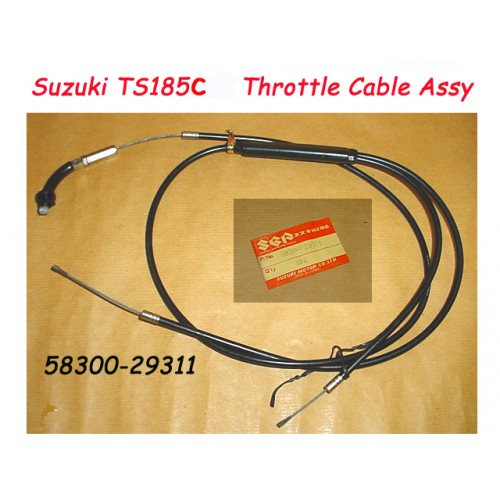 Suzuki TS185 Throttle Cable Assy  58300-29311 free post