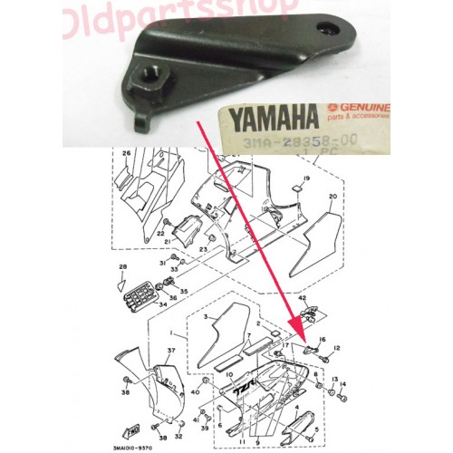 Yamaha TZR250 Belly Pan Stay 3MA-28358-00 Cowling Bracket free post