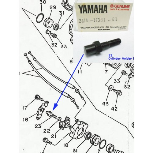 Yamaha TZR250 Cylinder Bolt Valve Joint 3MA-11361-00 free post
