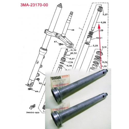 Yamaha TZR250 Front Fork Cylinder x2 3MA-3170-00 free post