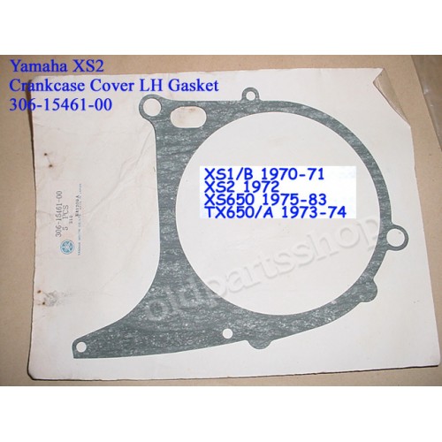 Yamaha XS1 XS2 TX650 XS650 Crankcase Cover Gasket 306-15461-00