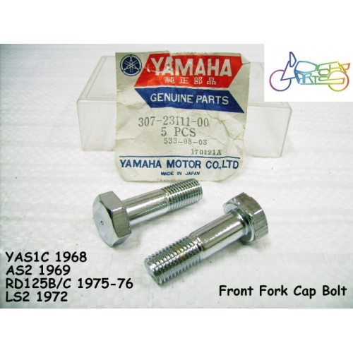 Yamaha LS2 YAS1 YAS2 YAS3 RD125 LB80 Front Fork Stay Bolt Cap x2 307-23111-00 free post