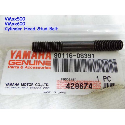 Yamaha VMAX500 VMAX600 Cylinder Head Stud Bolt 90116-08391