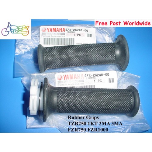 Yamaha FZR750 FZR1000 TZR250 RD500 Grip L+R = Throttle Tube Rubber Grips COVER 47X-26240-00 & 47X-26241-00 free post